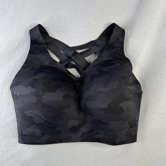 Lululemon Bra Womens 32E Enlite Weave Back High Support Camo Back Closure